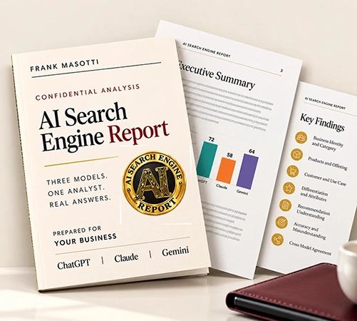 AI Search Engine Report Header